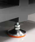 Rock Solid No Nonsense Heavy Duty Workbench For Welding And Metal Fabrication With 8mm Thickened Steel Plate pro grade foot leveler.