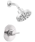 Nicoli 14 Series H2Okinetic Shower Faucet Set Chrome with Shower Head and Handle Trim Kit Plus MultiChoice Universal Valve