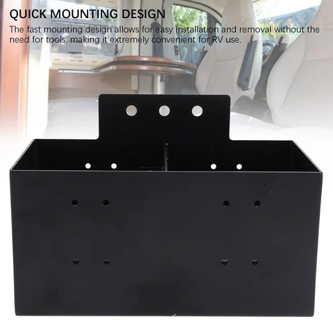 Universal Heavy Duty Detachable Storage Bin With Quick Release Rail Slides For RV Camper Trailer Pickup And Boat tool organizer with quick mounting design