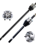 AWD Front 4Pc CV Axles Kit For Jeep Grand Cherokee 1999 2004 With Selec Trac includes axles and wheel hubs for 4WD models.