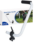 Upgraded Weed Eater Handle With Bracket Clamp, displaying ergonomic grip and stainless steel structure for yard trimming.