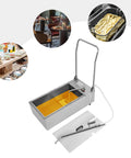 Slick Commercial Fryer Oil Filter Cart With 55 Liter Drum And 370 Watt Motor, heavy duty stainless steel grease cleaner.