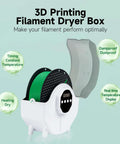 Upgraded 360 Degree Heated Filament Dryer Box For 1 Kg Spools With Adjustable 0-24 Hour Timer And Three Temperature Settings Up To 70 Degrees