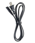 Heavy Duty 6 Foot AC Power Cord Cable Compatible With Pioneer Dj Plx-500 Turntable. Black power cable with plug and connector.