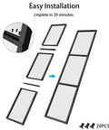 Double Sliding Barn Door Set 42 By 84 Inch With 7 Foot Hardware Kit And Soft Close Mechanism includes panels and components