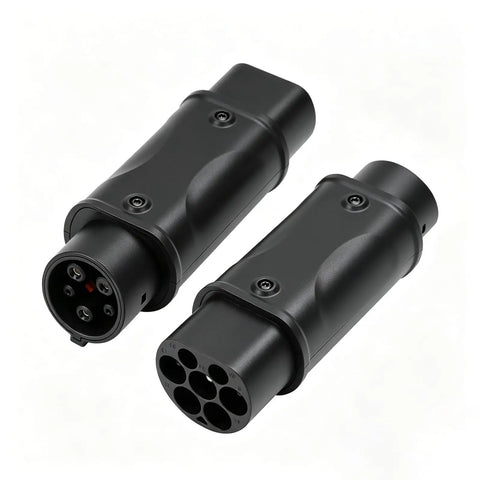 Top Tier Type 2 To Type 1 Ev Adapter With Hella Durable Ip55 Weatherproof Connector For 32Amp 7Kw Electric Vehicle Charging