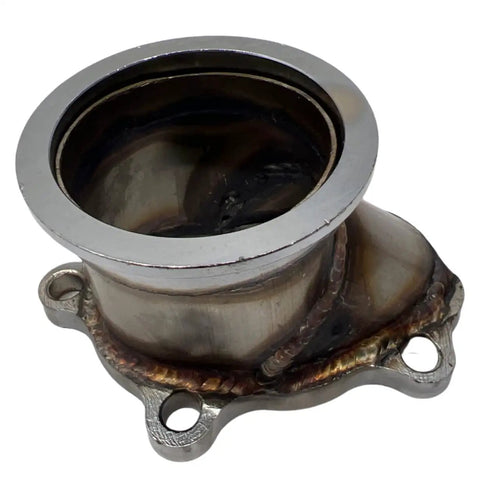 Stainless Steel 2.5 Inch V Band Clamp Flange Turbo Downpipe Adapter For T25 T28 GT25 GT28 Turbos 63mm Connector close-up