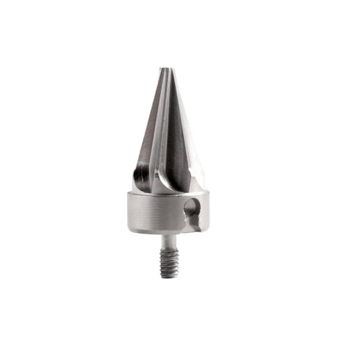 VLD Inside Chamfer And Outside Deburring Tool Set For Case Prep Reloading Hardened Steel With Threaded Handle Front View