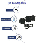 32 Sizes Metric O Ring Kit NBR Buna N Nitrile Rubber Gaskets For Automotive Plumbing And Faucet Repair Blue 419 Piece Assortment with resistance features