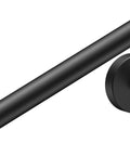 Pivoting Double Post Toilet Paper Holder Wall Mount In Matte Black Stainless Steel Rustproof Commercial Tissue Dispenser.