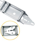 Heavy Duty Garage Door Top Fixture Brackets With Quiet Nylon Rollers For Residential Doors, Reinforcement And Opener Hookup