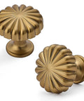 10 Pack Retro Vintage Round Cabinet Knobs 1.1 Inch Diameter Champagne Bronze Zinc Alloy Hardware For Kitchen Cabinets Drawers Wardrobe Bar Cabinets With Easy Grip And Durable Finish
