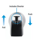 Matte Black Diverter Tub Spout 11079 Replacement For Worn Out Tub Faucet Easy Install And Modern Style showing diverter