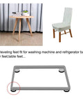 Rock Solid M10x17mm Screw Adjustable Leveling Feet 10 Piece Pack shown with furniture table and chair for stability.