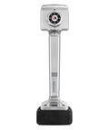 Deluxe Knee Kicker For Carpet Stretching With Foam Knee Pad Impact Guard, shown vertically, center-grooved head, non-slip grip