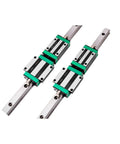 High Precision Linear Guide Rail Kit 500 Millimeter HGR15 And HGR20 Combo Set With Four Smooth Blocks For CNC Machines And DIY Build Projects That Move Like a Dream. linear rail set with four blocks