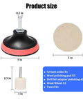 DIY Friendly Car Glass Polishing Kit With Cerium Oxide Powder And Wool Pads For Windshield Scratch Removal product sizes