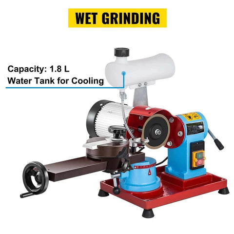 Heavy Duty Rotary Blade Sharpener With Water Injection Cooling For TCT Saw Blades And Carbide Tips Sharpening Machine with 1.8L cooling tank.