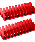 20 Slot Heavy Duty Plastic Tool Organizer Rack Set For Pliers And Cutters 2 Pack With Non Slip Base Expandable Design
