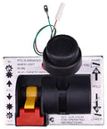 Front view of Beefed Up Air Shift Control Valve With PTO Switch And Bright LED for dump truck hydraulic systems
