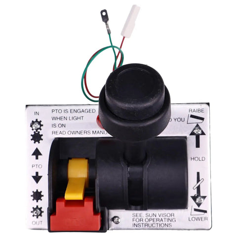 Front view of Beefed Up Air Shift Control Valve With PTO Switch And Bright LED for dump truck hydraulic systems