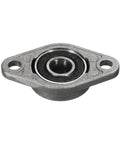 Four Pack KFL08 Flanged Pillow Block Bearings With 8mm Bore In Zinc Alloy Housing Self Aligning Flange Mounted Bearings Built Tough For Rugged Industrial Use Rust Resistant Linear Motion Support Includes Screws And Wrenches