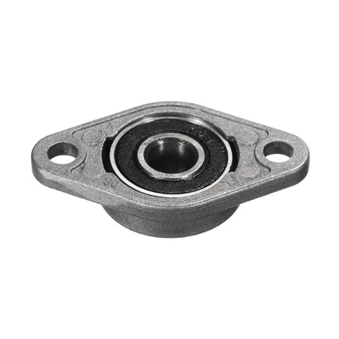 Four Pack KFL08 Flanged Pillow Block Bearings With 8mm Bore In Zinc Alloy Housing Self Aligning Flange Mounted Bearings Built Tough For Rugged Industrial Use Rust Resistant Linear Motion Support Includes Screws And Wrenches