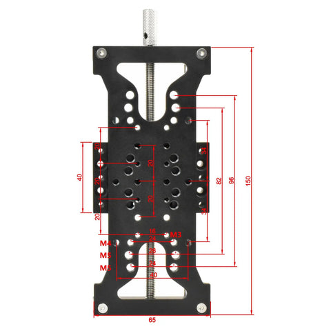 Height Adjuster For Laser Engravers And CNC Lasers With Quick Z Axis Lift Focus Bracket With 94mm Range installation diagram