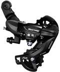 Tourney RD TY300 SGS Rear Derailleur For 6 Or 7 Speed Long Cage Black Finish Lightweight Alloy With SIS Shifts for BMX Track Racing