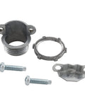 Kyuionty 4-piece 1/2 in zinc clamp-type cable connectors for metallic conduit with screws and mounting strap
