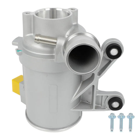 Built Tough Electric Water Pump Original Quality Replacement For Mercedes Benz C E Series Engine Cooling showing silver body and mounting bracket.