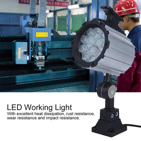 Heavy Duty 12W 24V Waterproof Led Shop Light delivers flicker free glow, rugged aluminum for CNC and garage projects.