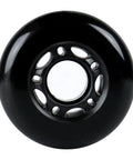 68mm 82A Inline Skate Wheels Outdoor Roller Hockey 8 Pack With ABEC 5 Bearings 5 Spoke Hub Black Urethane For Indoor Outdoor Use