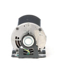 D143 48Y Frame Open Drip Proof Beefy Belt Drive Motor For Tough Job Sites, front view with resilient ring mount