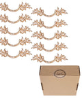 Antique Rose Gold Zinc Alloy Cabinet Pulls Set Of 10 For Farmhouse Kitchens And Vintage Dressers, elegant design with gift box