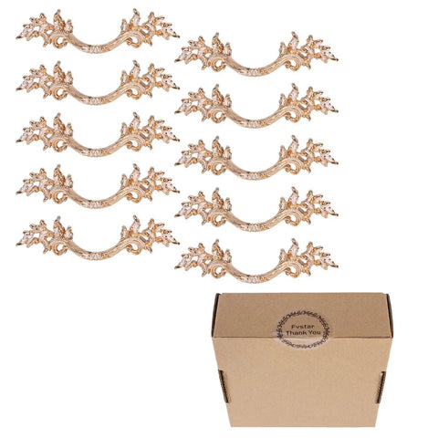 Antique Rose Gold Zinc Alloy Cabinet Pulls Set Of 10 For Farmhouse Kitchens And Vintage Dressers, elegant design with gift box