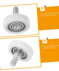10 Piece Wear Resistant Beefed Up Track Wheels Set For Smooth Drawer And Cabinet Sliding, featuring close-up of track wheel.