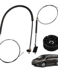 Slick Power Sliding Door Cable And Pulley Wheel Kit Straight Bolt On Replacement For 2011 Thru 2017 Honda Odyssey Ex Lx Exl Touring Left Right Side Hassle Free Get Back In Action, featuring cables and pulley.