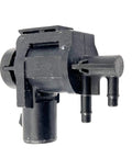 Side view of FainWan 4x4 hub locking vacuum solenoid actuator, black plastic with 13mm connector