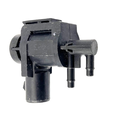 Side view of FainWan 4x4 hub locking vacuum solenoid actuator, black plastic with 13mm connector
