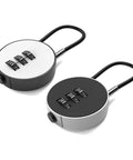 Resettable 3 Digit Combination Lock For Luggage And Gear No Keys Needed Compact Five Inch Steel Cable Padlock