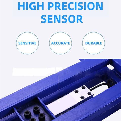 High precision sensor of Heavy Duty Folding Floor Platform Scale Built Different To Handle Up To 660 Lbs for accurate readings.