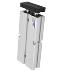 Double Rod Pneumatic Air Cylinder 20mm Bore 75mm Stroke Aluminum Alloy Double Acting Built Tough With Hard Oxidation Treatment