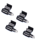 4 Piece Bicycle Brake Cable Guides Aluminum And Stainless Steel Black Durable Set For Cable Housing And Hydraulic Brake Housing 5.6mm Diameter Fits Most Housings