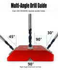 Pocket Hole Jig For Woodworking And Furniture Assembly, Aluminum Alloy Construction, Precise 30 Degree, 45 Degree, And 90 Degree Holes