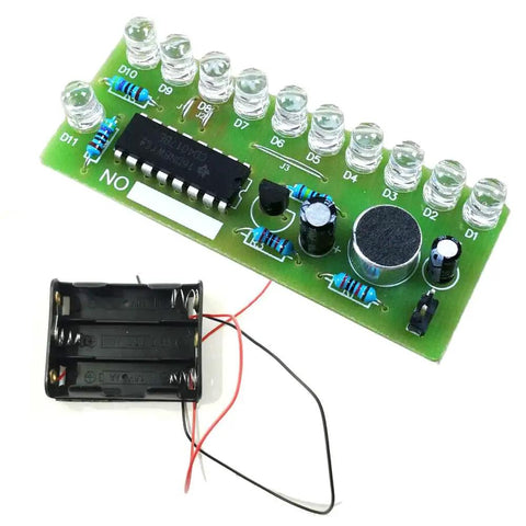 Colorful 10 LED Soldering Practice Board Kit For Teens And Adults, CD4017 Electronic DIY Project, Glass Fiber PCB For Beginners