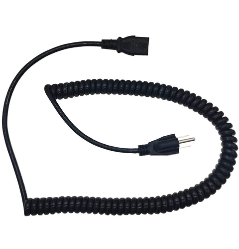 Electric Pallet Jack Charger Cable 1115-500006-10 Compatible With Big Joe EZ30 E30 D40 EZ40 replacement lead, coiled black cable.