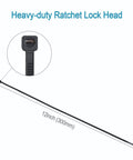 Heavy Duty 12 Inch Cable Zip Ties 100 Count Self Locking Nylon Ties With 50 Pounds Tensile Strength For Indoor And Outdoor Use Premium Plastic Wire Ties