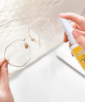 Go To Eyewear Adhesive For Quick Bonding 20Ml Frame Repair Glue being applied to eyeglasses with precise tip, ideal for repair