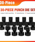 30 Piece Hydraulic Hole Punch Die Set For CH70 And CH70L Built Tough With Heavy Duty Chrome Steel Round Dies 4.2mm To 25mm